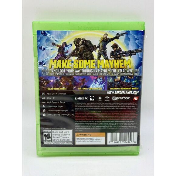 Borderlands 3 (Microsoft Xbox One, 2019) Game Case And Manual Tested See Note - Picture 2 of 4